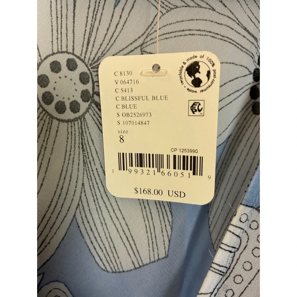 Free People Moonlight Maxi Dress Blissful Blue Floral Size 8 NWT